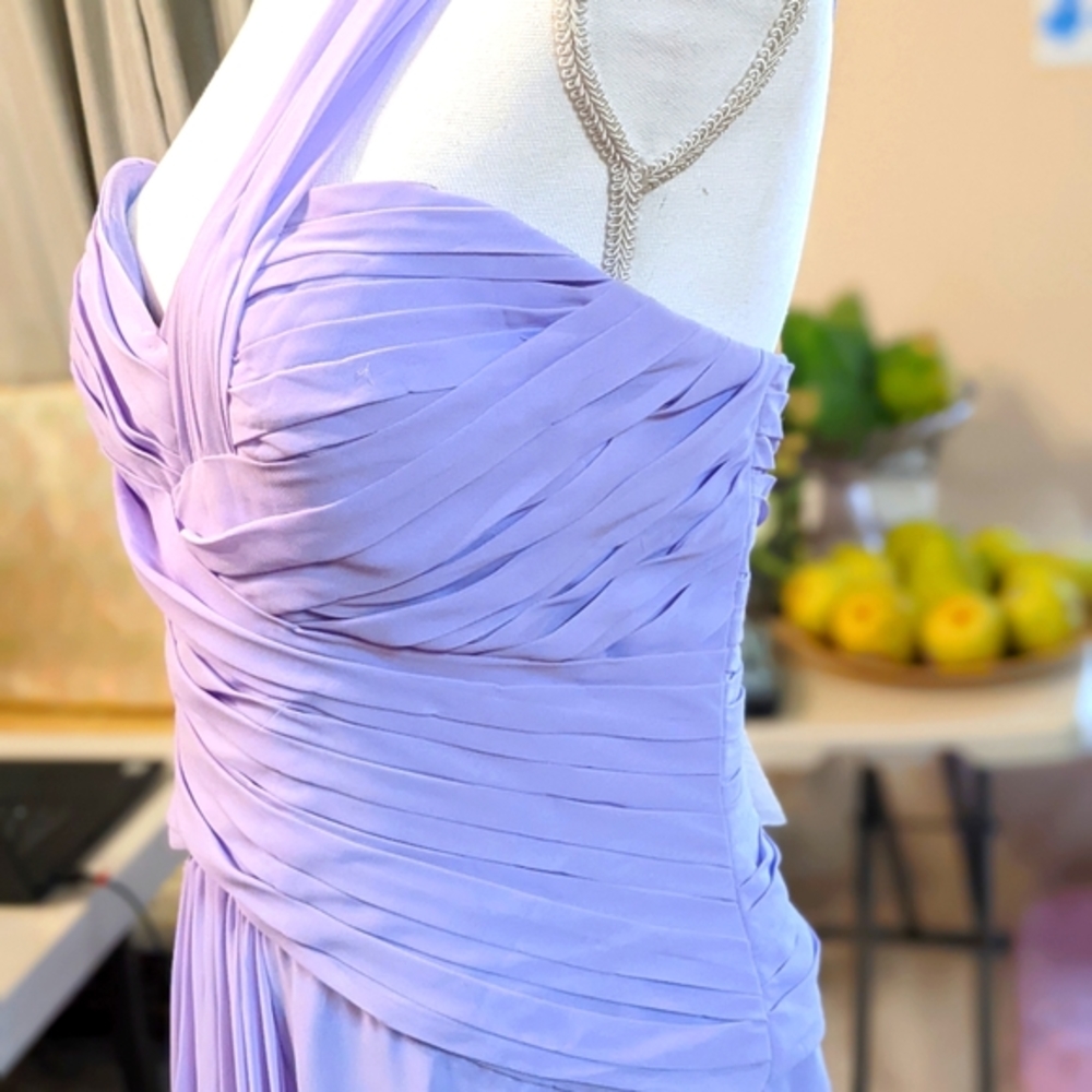 NWT GLS Apparel Purple Lavender Evening Dress Gown GL1390T